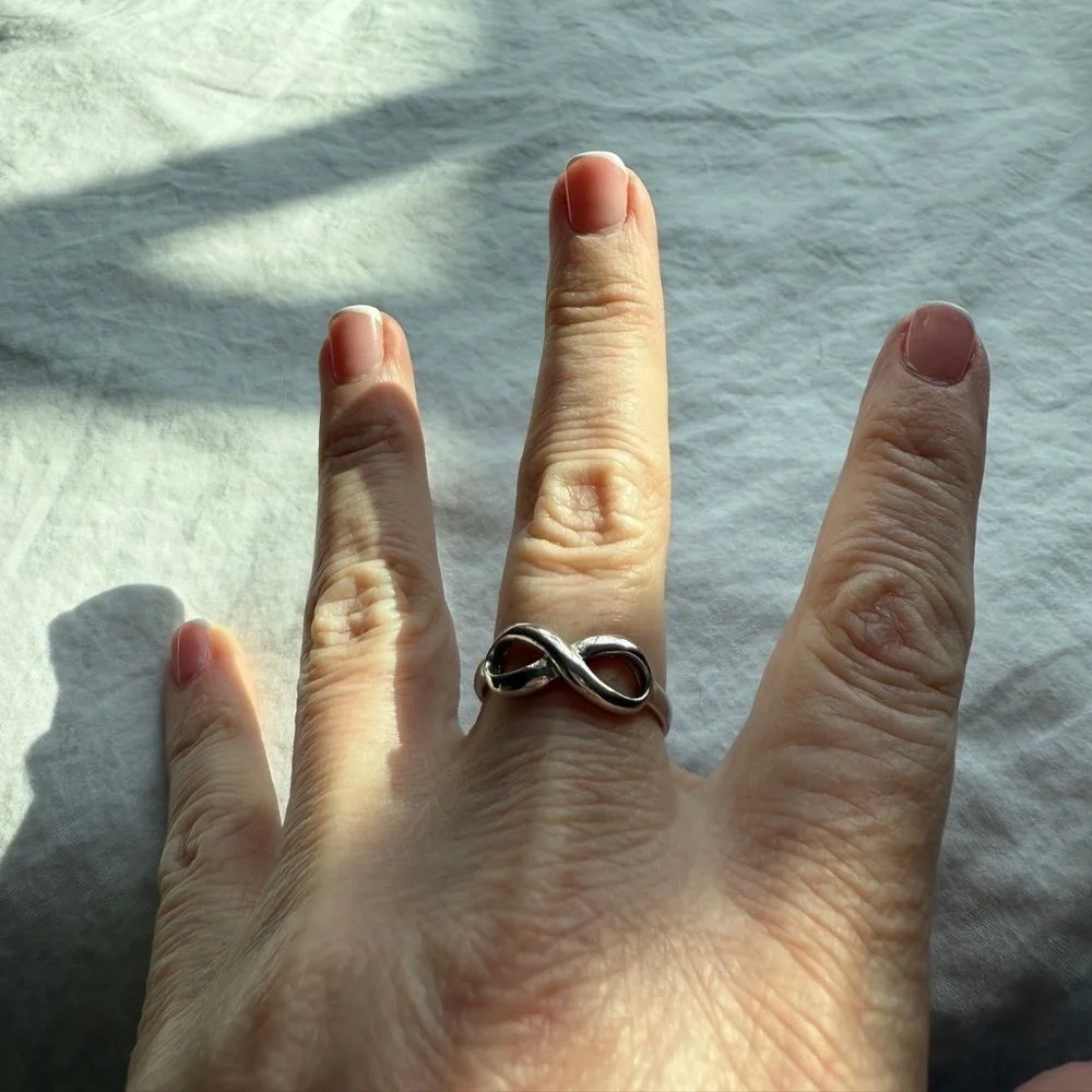 Sterling Silver Size 8 Infinity‎ Ring